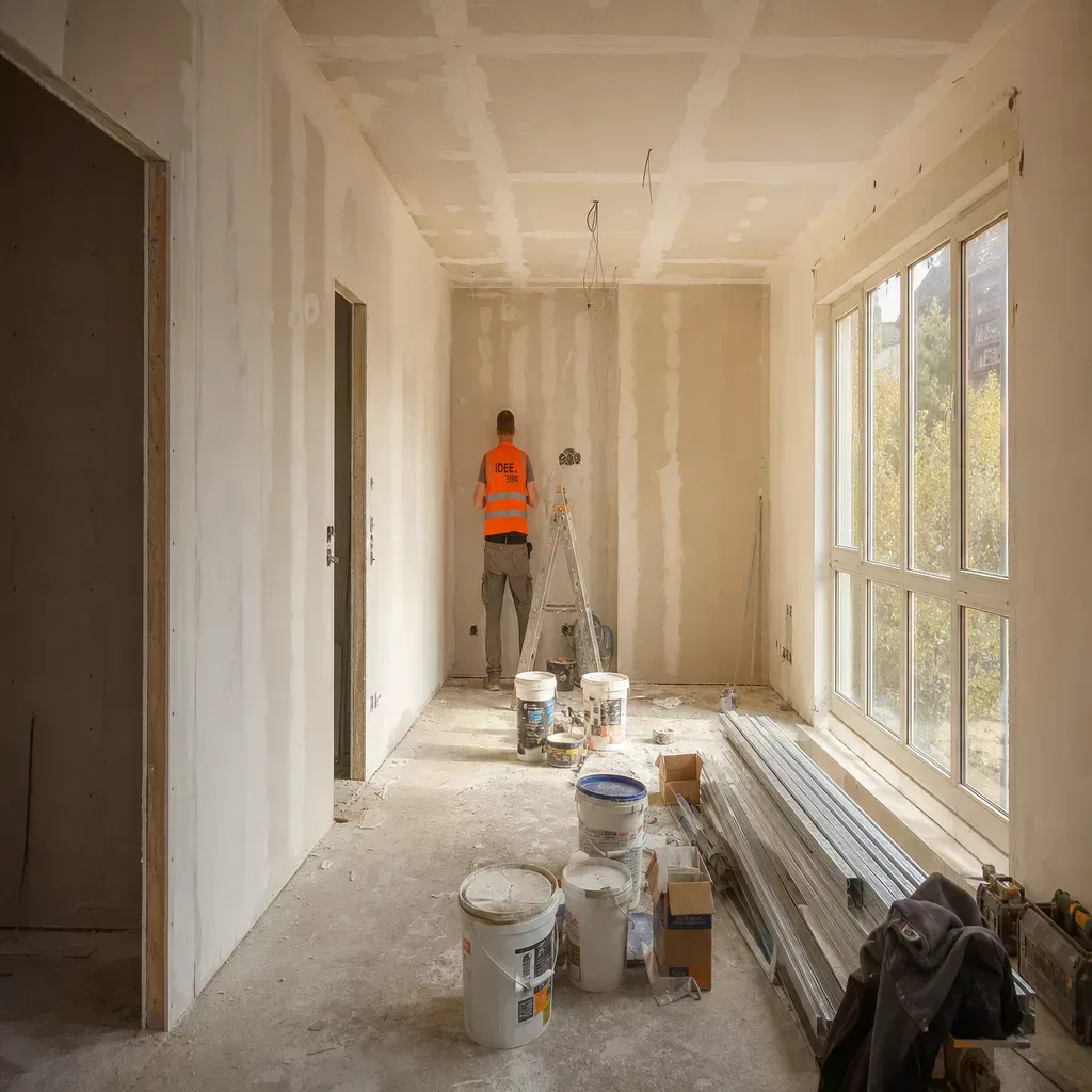 Wohnung während der Sanierung — Vorher